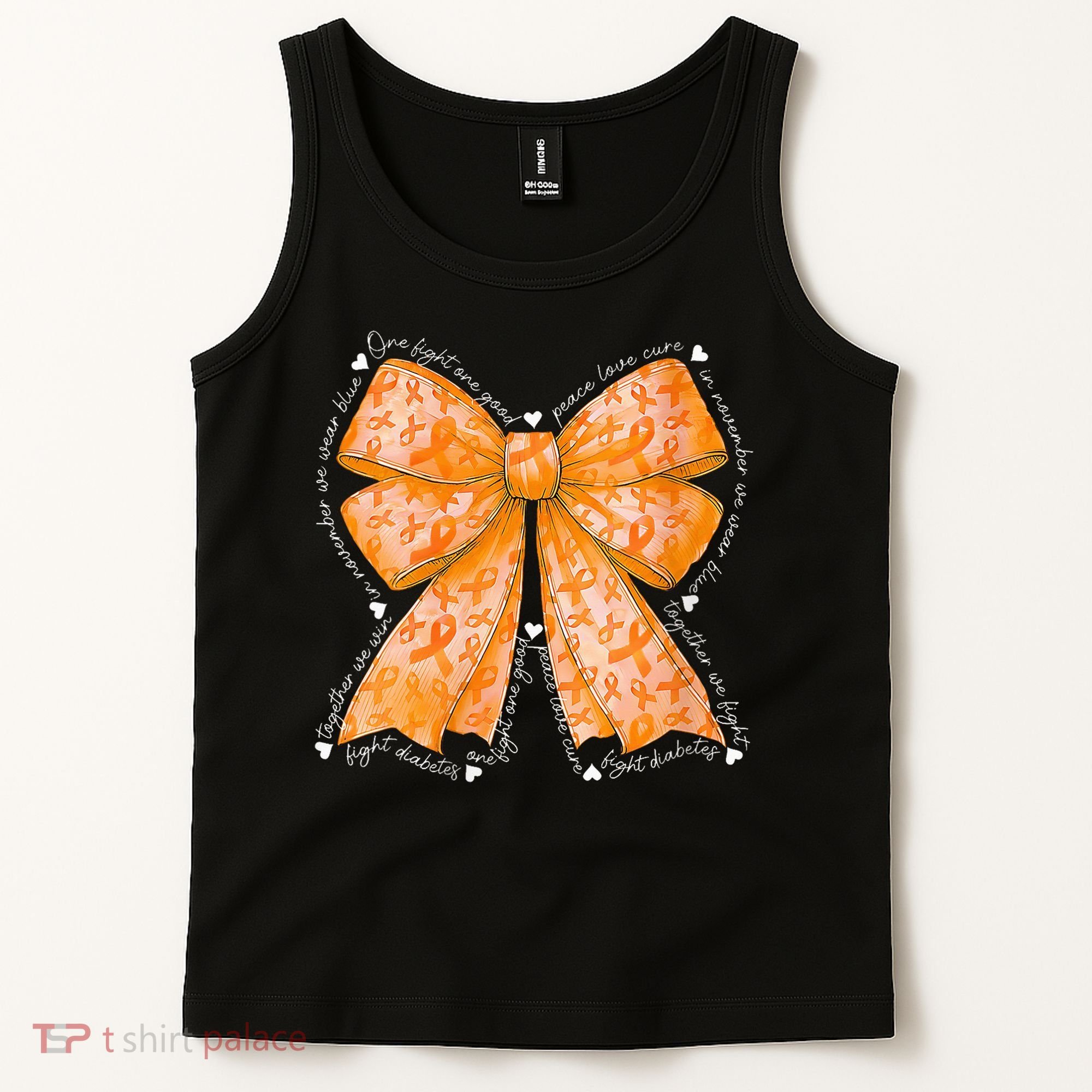 In March We Wear Orange Ribbon Multiple Sclerosis Awareness Tank Top