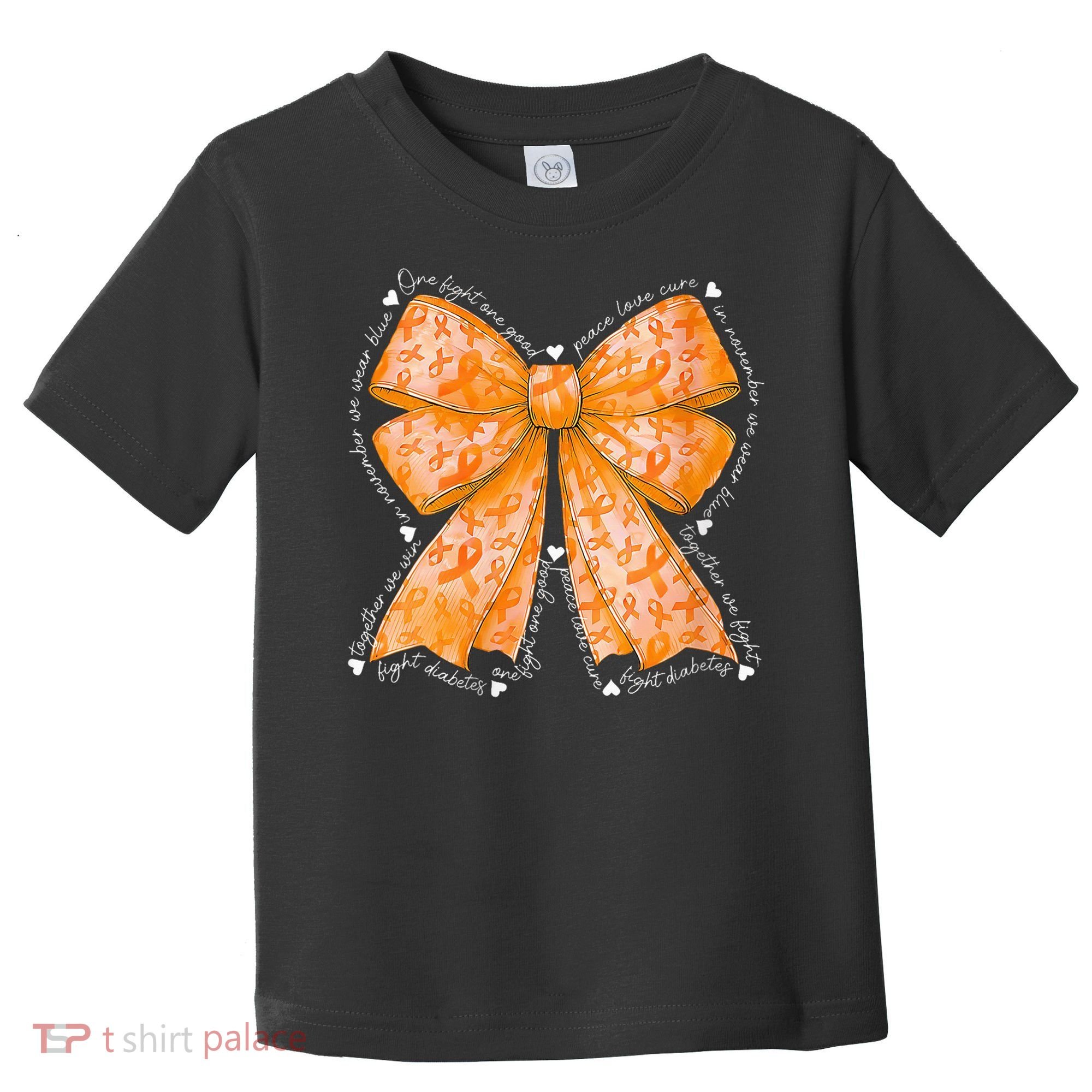 In March We Wear Orange Ribbon Multiple Sclerosis Awareness Toddler T-Shirt