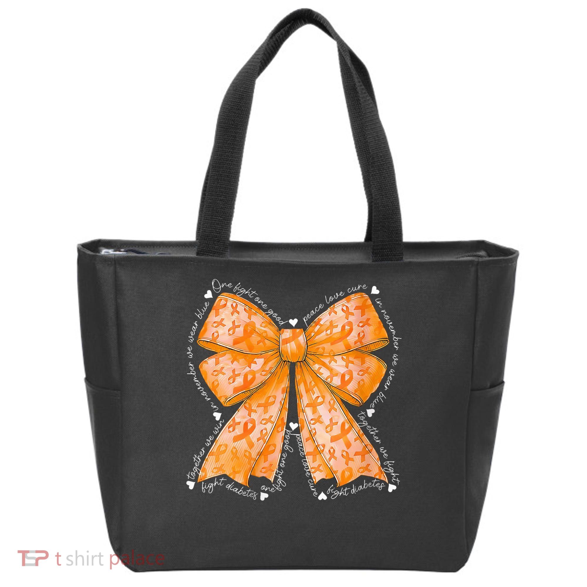 In March We Wear Orange Ribbon Multiple Sclerosis Awareness Tote Bag