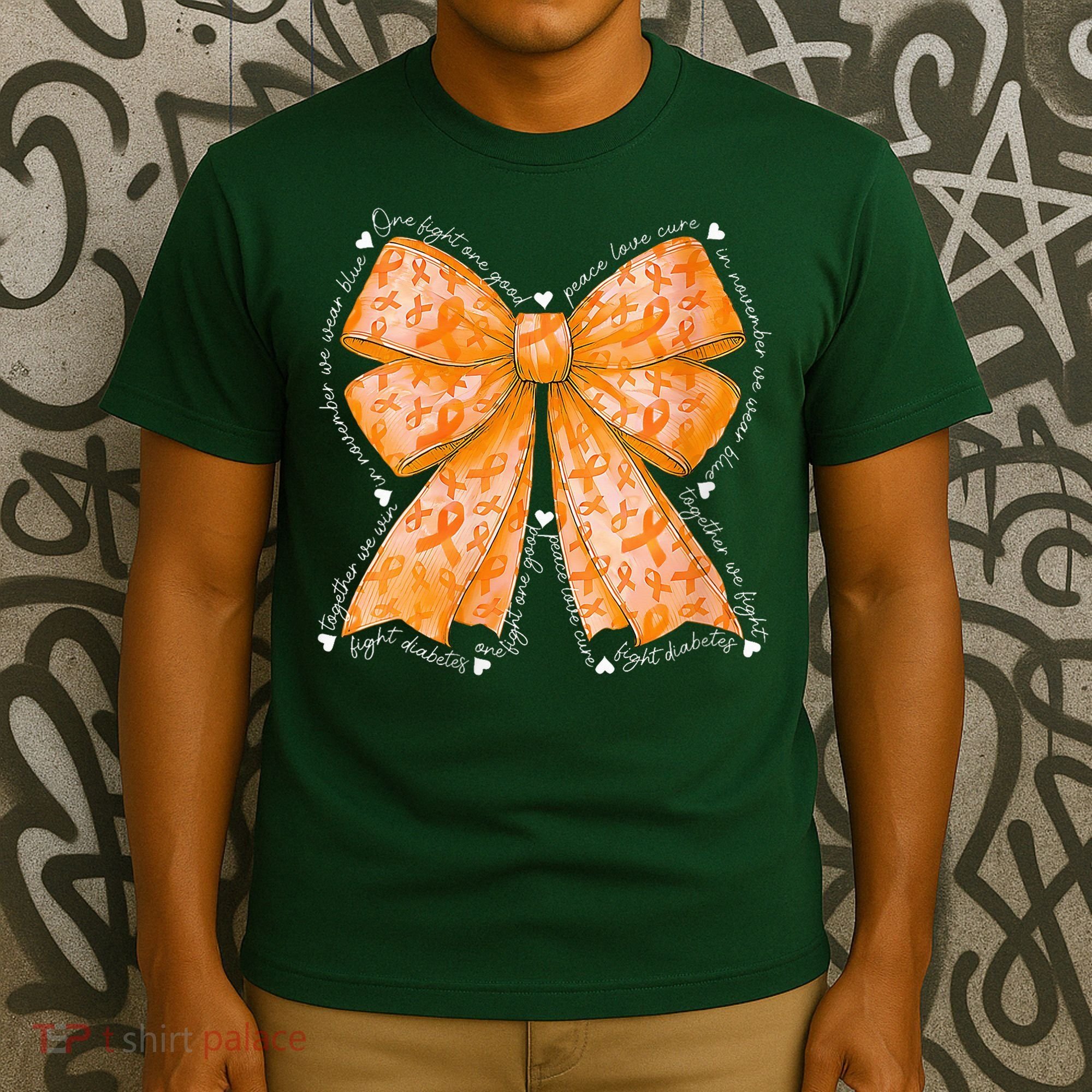 In March We Wear Orange Ribbon Multiple Sclerosis Awareness T-Shirt