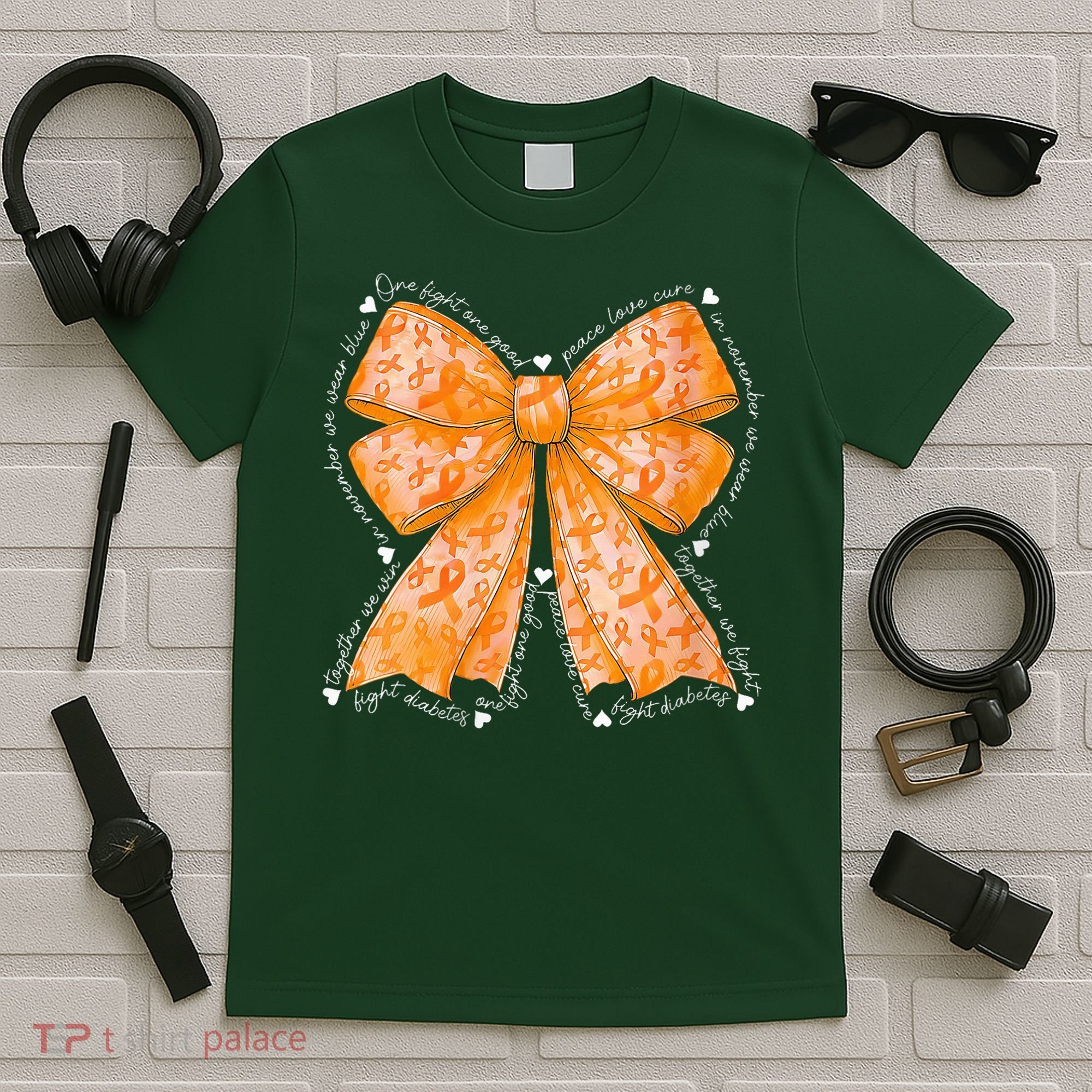 In March We Wear Orange Ribbon Multiple Sclerosis Awareness T-Shirt