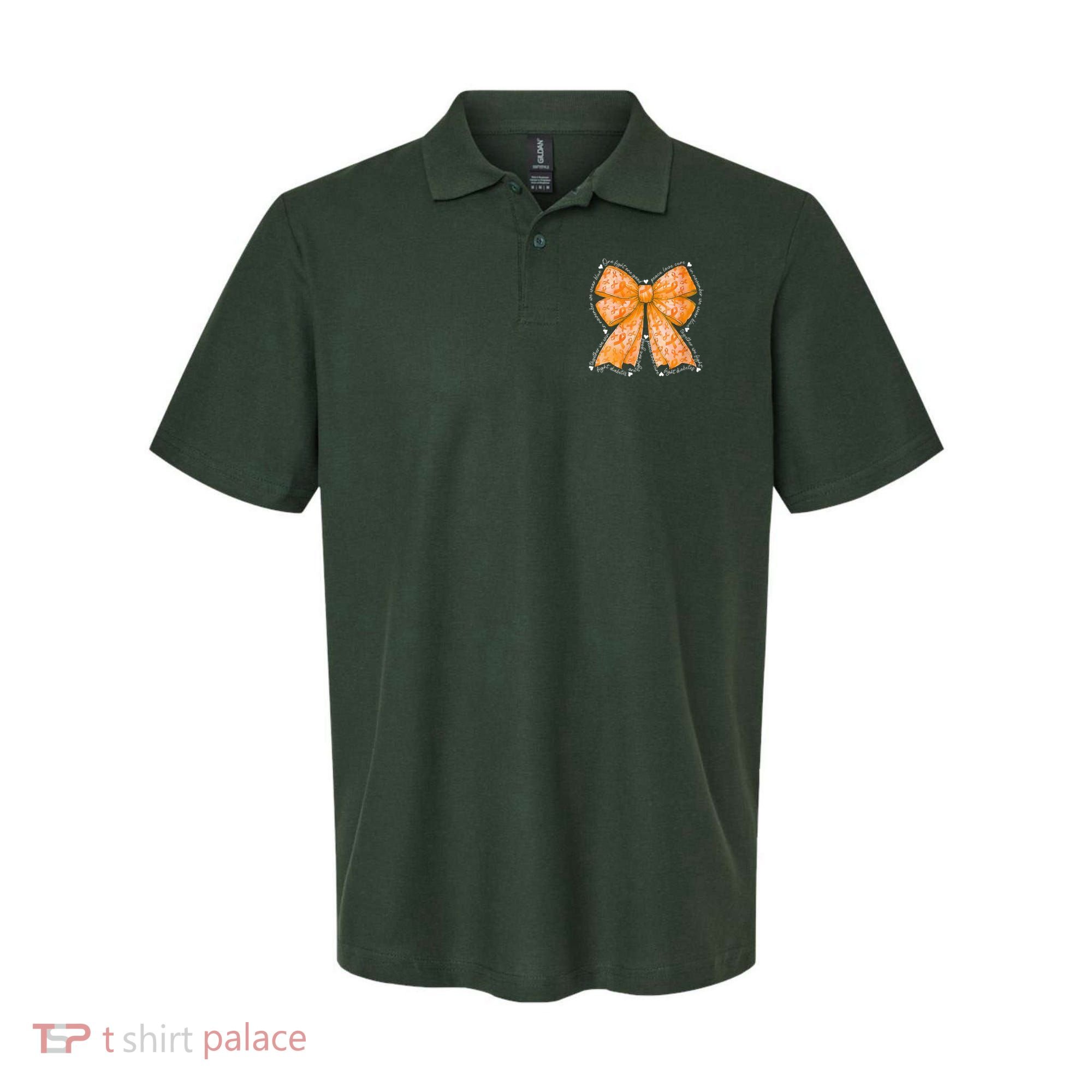 In March We Wear Orange Ribbon Multiple Sclerosis Awareness Polo