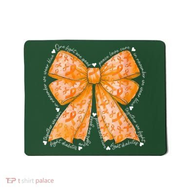 In March We Wear Orange Ribbon Multiple Sclerosis Awareness Mousepad