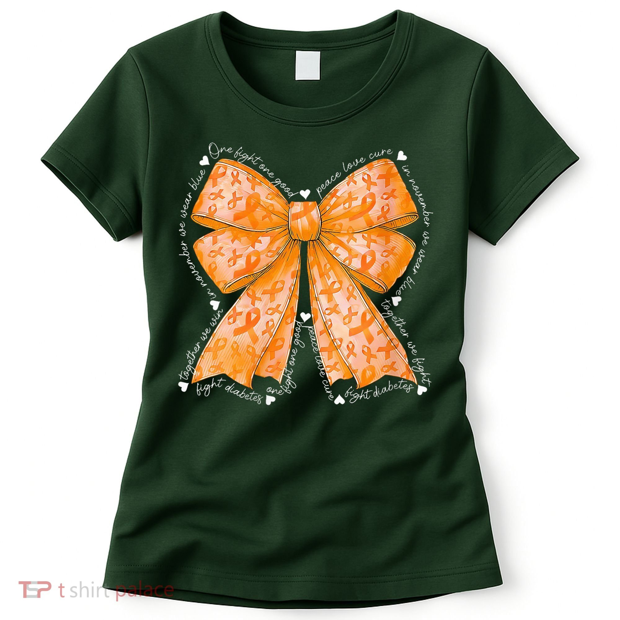 In March We Wear Orange Ribbon Multiple Sclerosis Awareness Women's T-Shirt