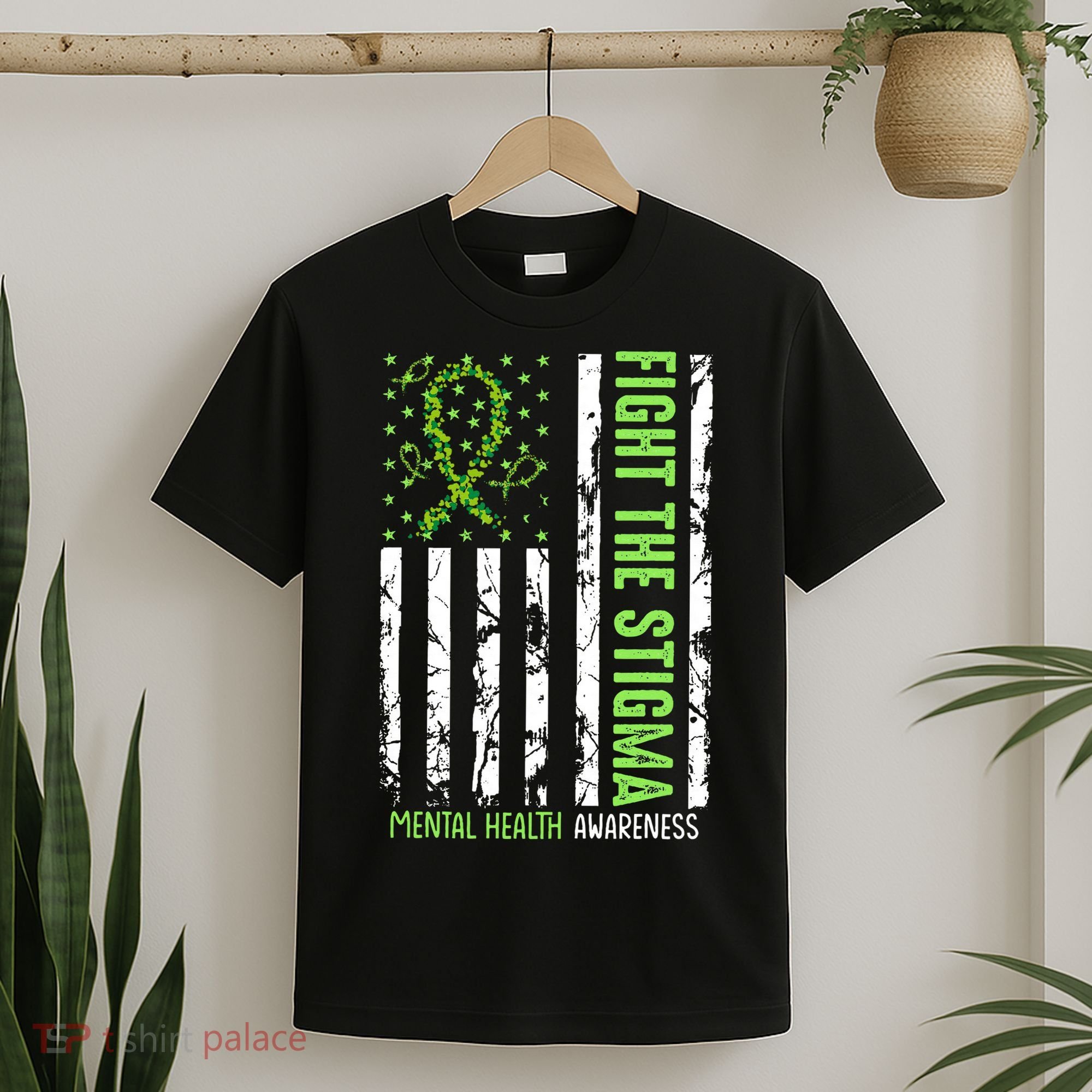 In May We Wear Green For Mental Health Awareness Month T-Shirt