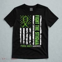 In May We Wear Green For Mental Health Awareness Month T-Shirt thumb 5