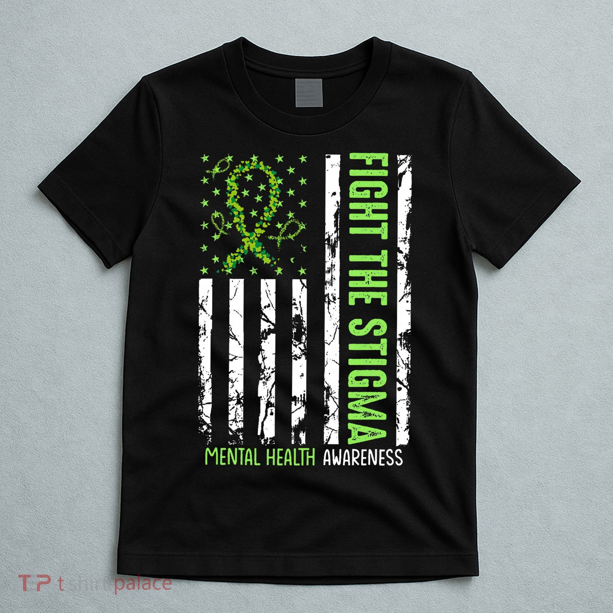 In May We Wear Green For Mental Health Awareness Month T-Shirt