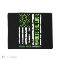 In May We Wear Green For Mental Health Awareness Month Mousepad thumb 0