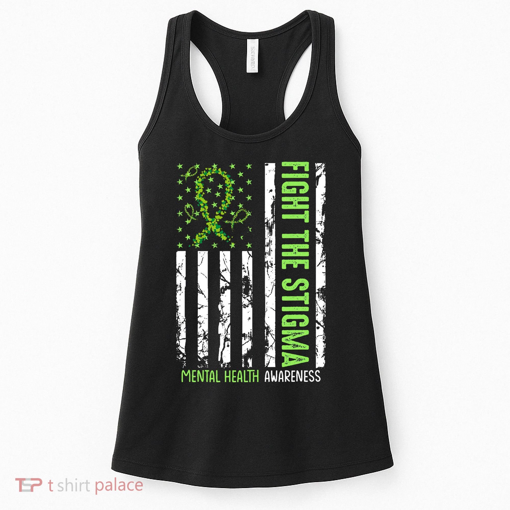 In May We Wear Green For Mental Health Awareness Month Women's Tank Top