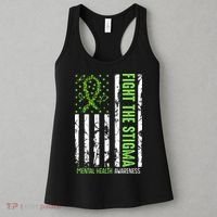 In May We Wear Green For Mental Health Awareness Month Women's Tank Top thumb 3