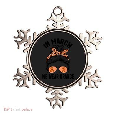 In March We Wear Orange MS Multiple Sclerosis Ornament