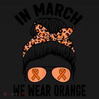In March We Wear Orange MS Multiple Sclerosis Women's Tank Top thumb 5