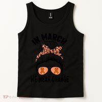 In March We Wear Orange MS Multiple Sclerosis Tank Top thumb 2
