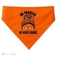 In March We Wear Orange MS Multiple Sclerosis USA-Made Doggie Bandana thumb 0