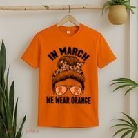In March We Wear Orange MS Multiple Sclerosis T-Shirt thumb 2