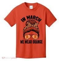 In March We Wear Orange MS Multiple Sclerosis Kids T-Shirt thumb 0