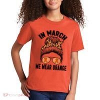 In March We Wear Orange MS Multiple Sclerosis Kids T-Shirt thumb 2