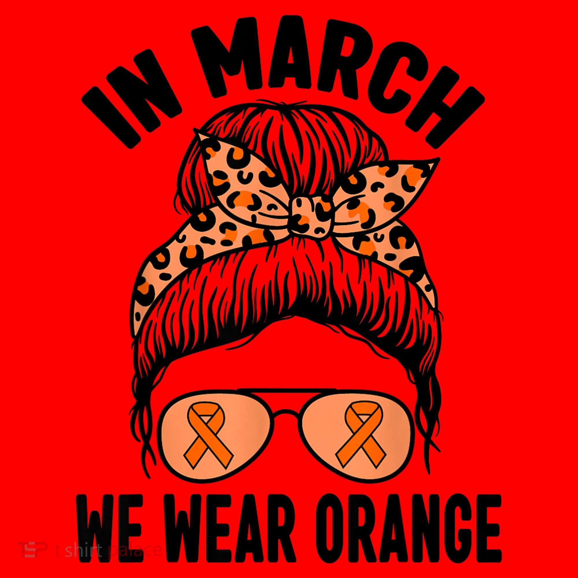 In March We Wear Orange MS Multiple Sclerosis Santa Hat