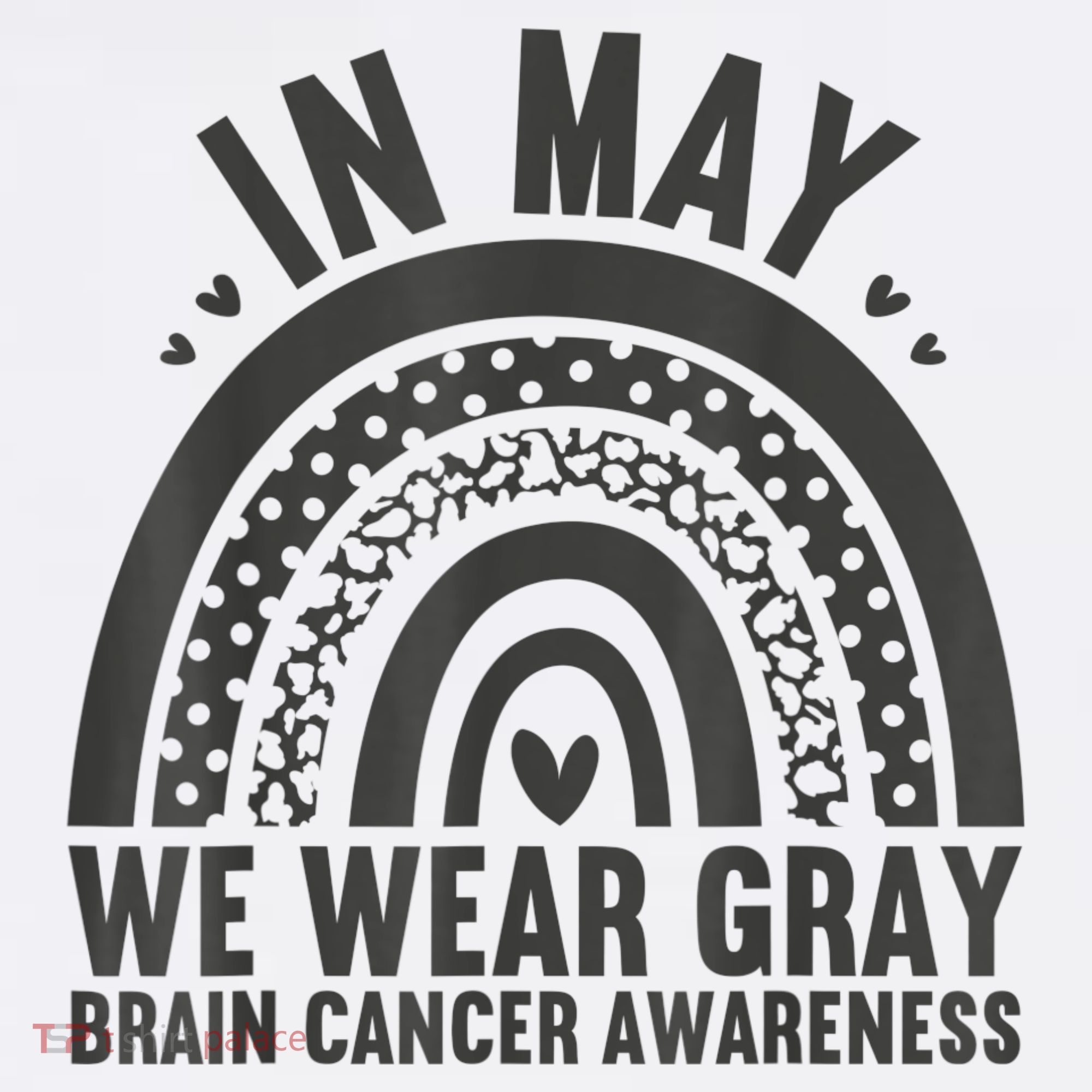 In May We Wear Gray Brain Cancer Awareness Month Rainbow Women's Tank Top