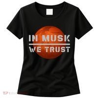 In Musk We Trust Mars Women's T-Shirt thumb 0