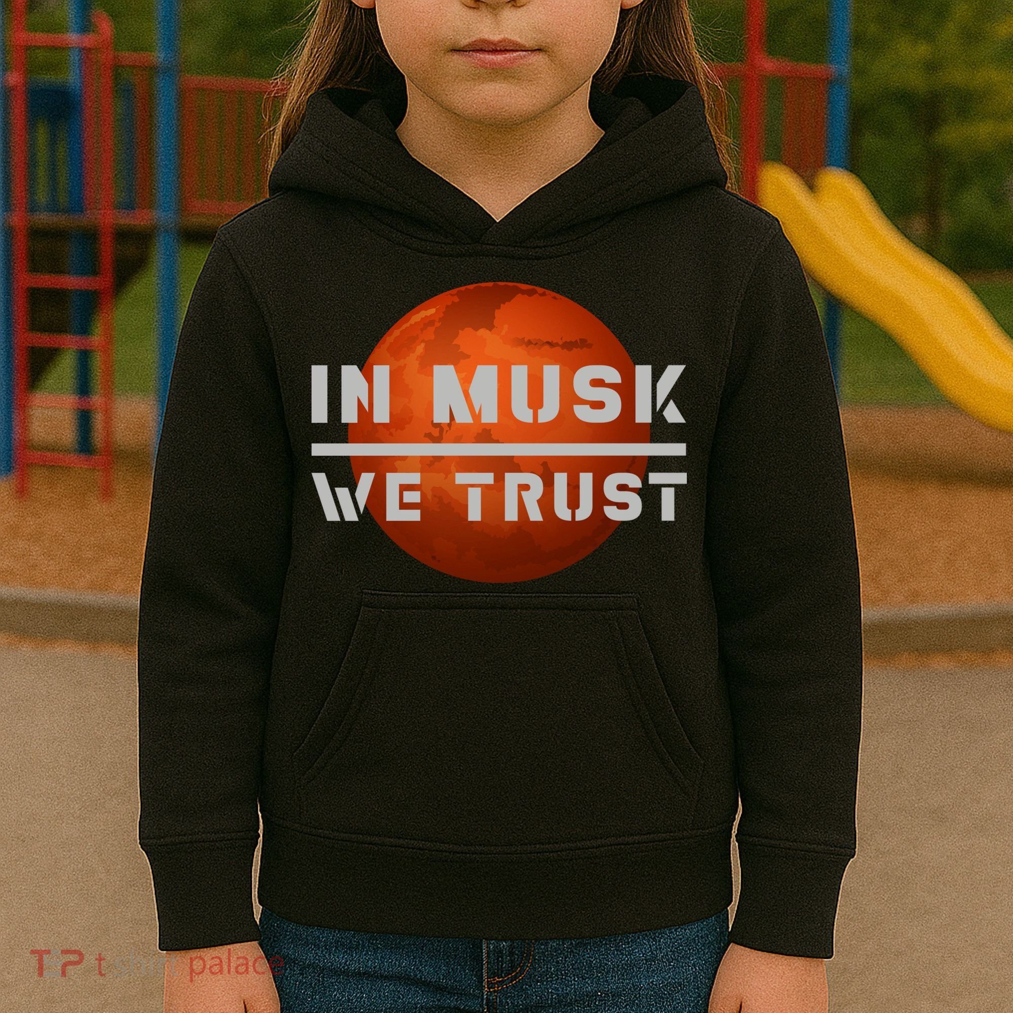 In Musk We Trust Mars Kids Hoodie