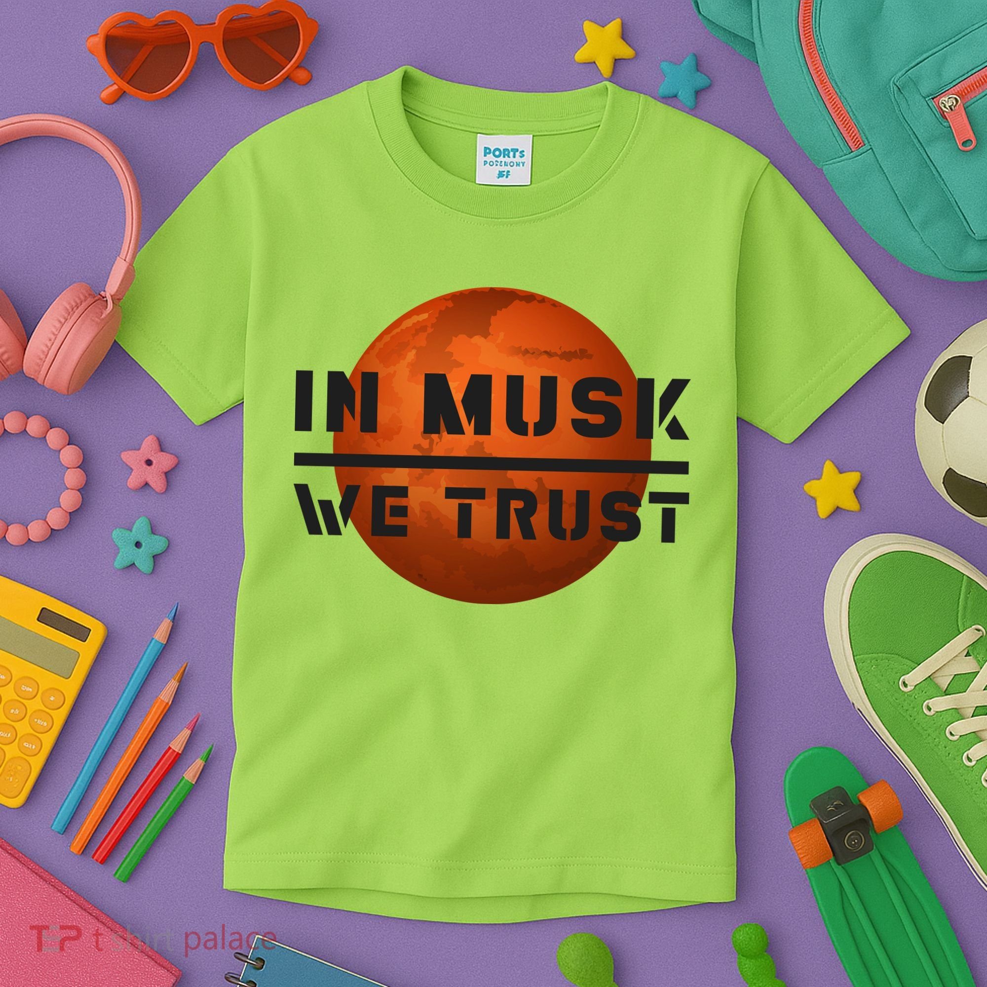 In Musk We Trust Mars Kids T-Shirt