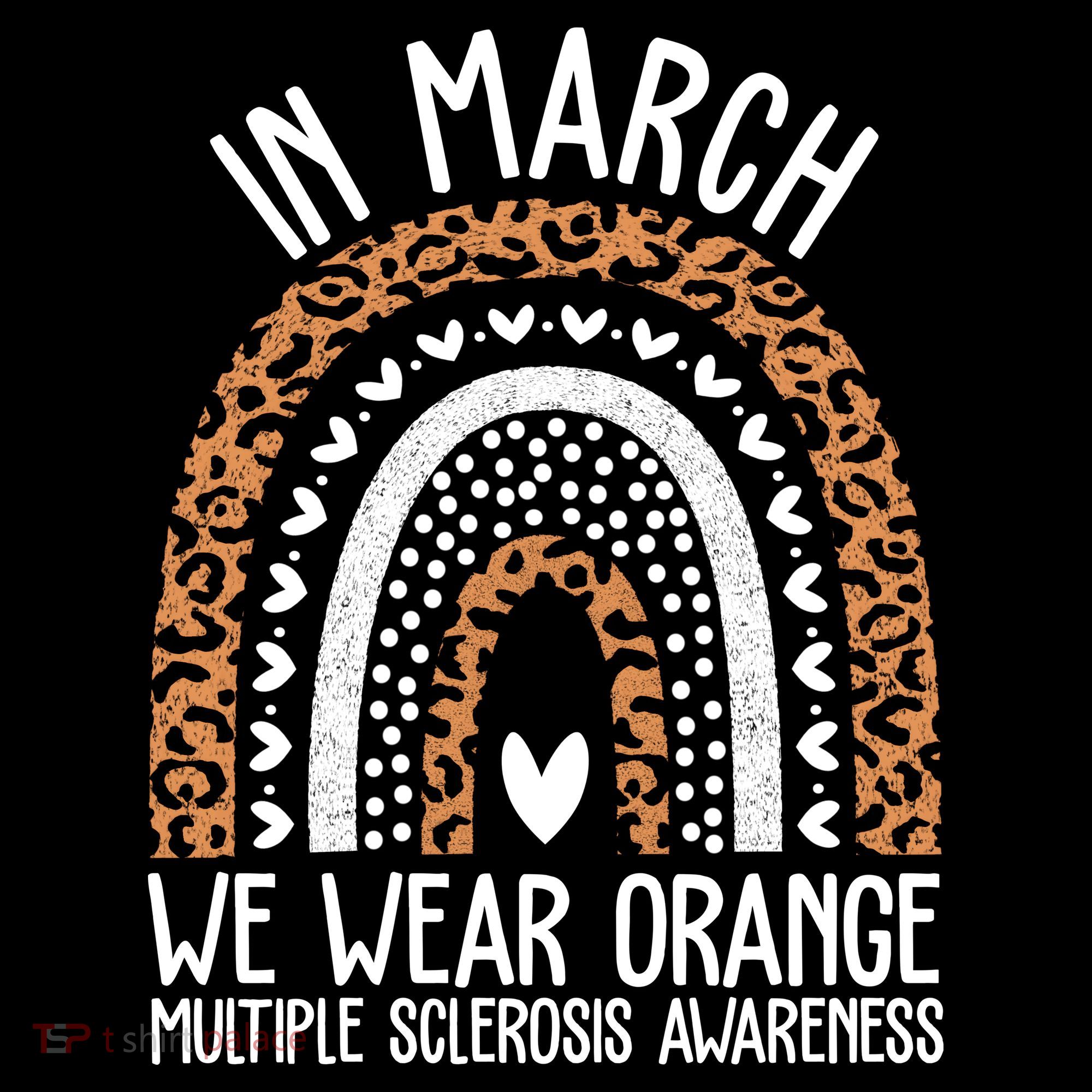 In March We Wear Orange Multiple Sclerosis Awareness Rainbow Women's Tank Top