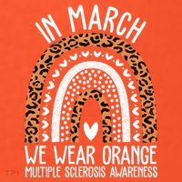 In March We Wear Orange Multiple Sclerosis Awareness Rainbow Visor thumb 3