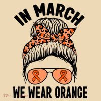 In March We Wear Orange MS Multiple Sclerosis Tote Bag thumb 4