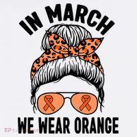 In March We Wear Orange MS Multiple Sclerosis Apron thumb 3