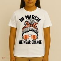 In March We Wear Orange MS Multiple Sclerosis T-Shirt thumb 4