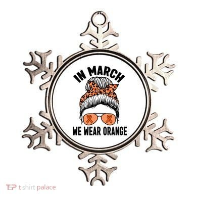 In March We Wear Orange MS Multiple Sclerosis Ornament