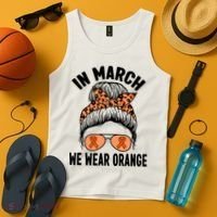 In March We Wear Orange MS Multiple Sclerosis Tank Top thumb 4