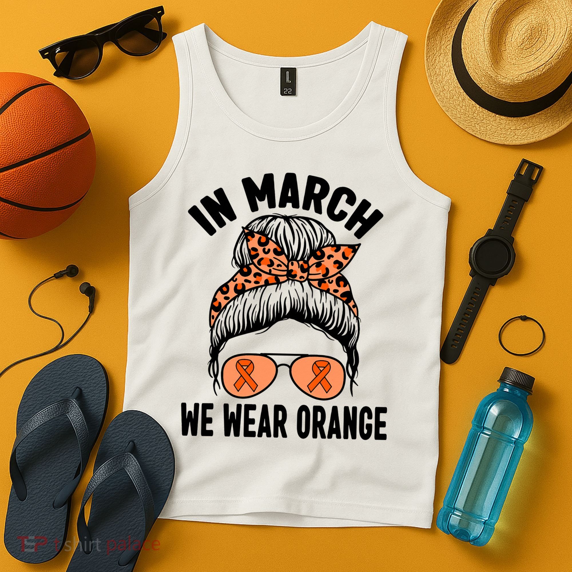 In March We Wear Orange MS Multiple Sclerosis Tank Top