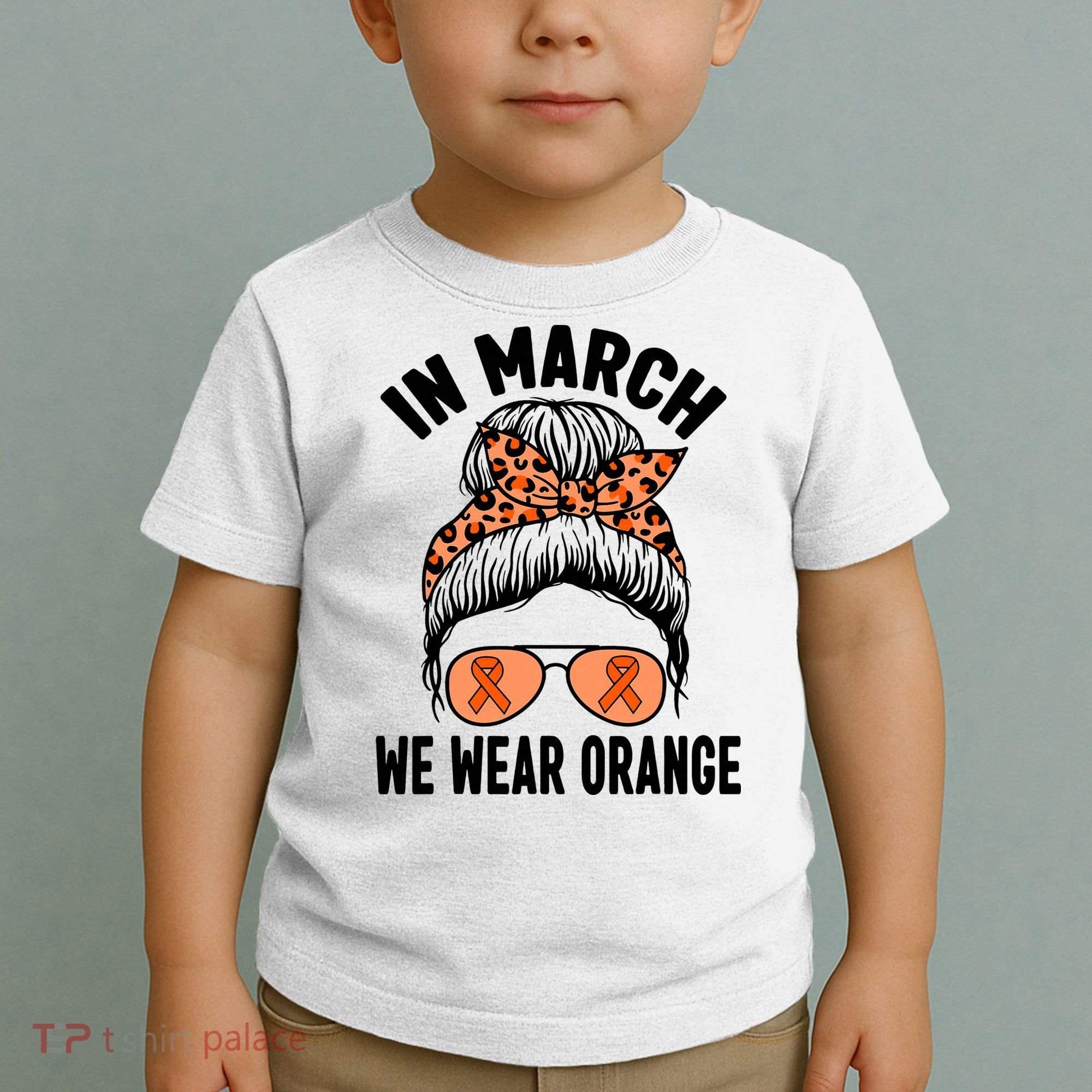 In March We Wear Orange MS Multiple Sclerosis Toddler T-Shirt