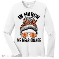 In March We Wear Orange MS Multiple Sclerosis Women's Long Sleeve Shirt thumb 0