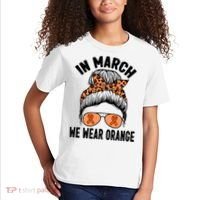 In March We Wear Orange MS Multiple Sclerosis Kids T-Shirt thumb 2