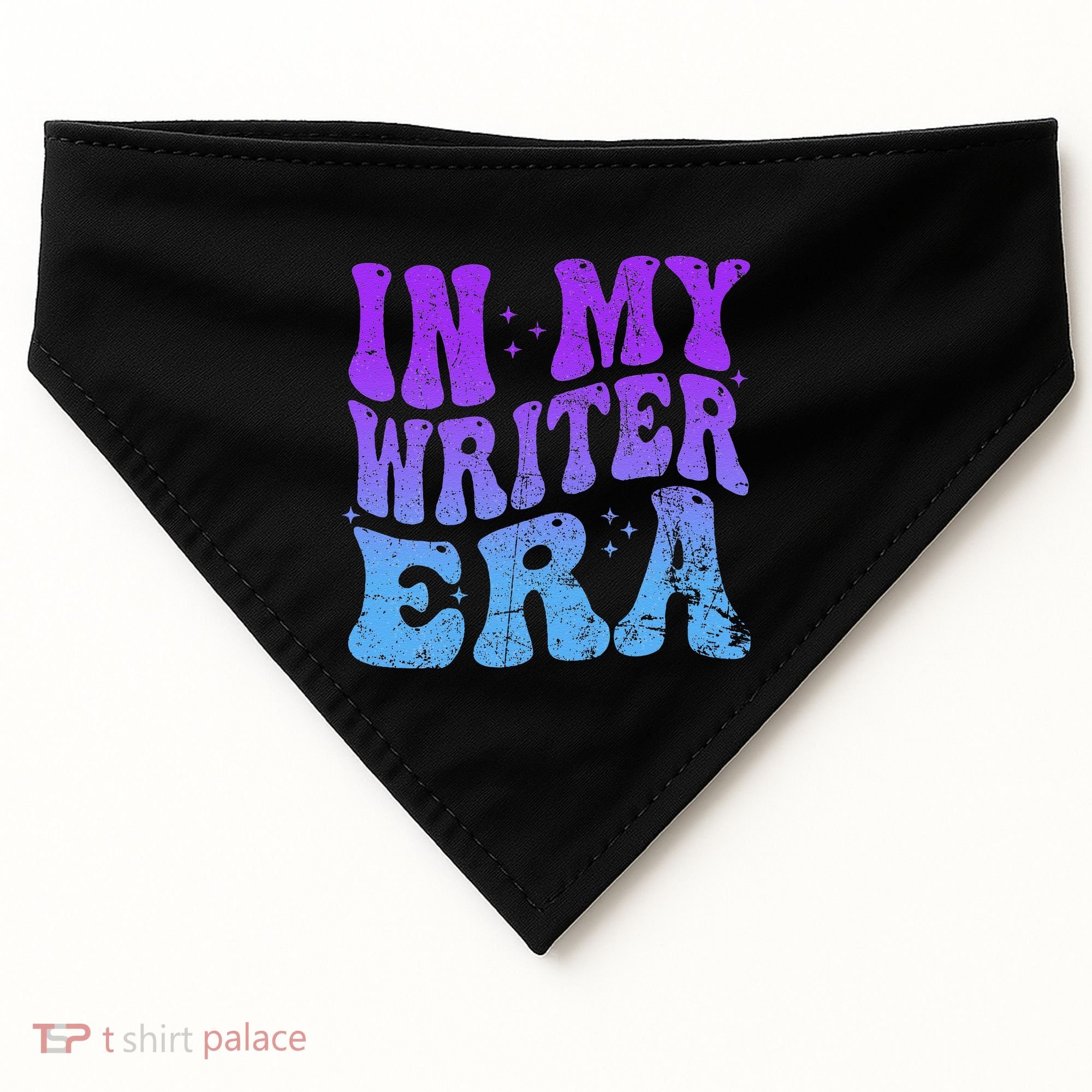 In My Writer Era Story Author Writing Book Journalist Retro USA-Made Doggie Bandana