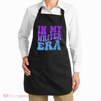 In My Writer Era Story Author Writing Book Journalist Retro Apron thumb 2