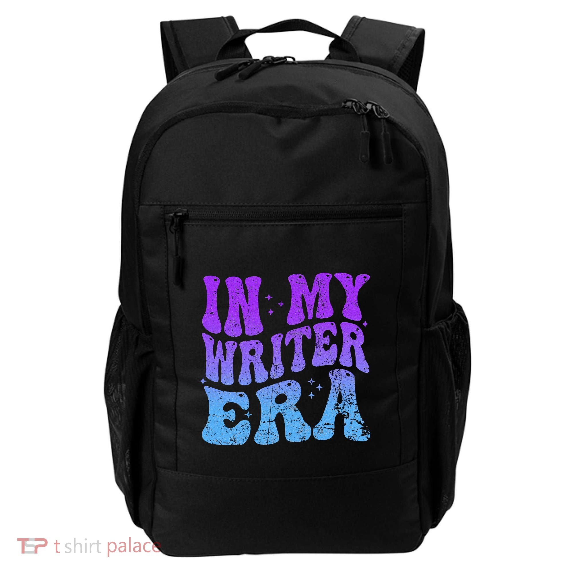 In My Writer Era Story Author Writing Book Journalist Retro Backpack