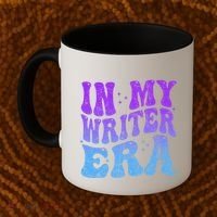 In My Writer Era Story Author Writing Book Journalist Retro Coffee Mug thumb 2
