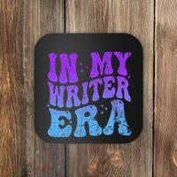 In My Writer Era Story Author Writing Book Journalist Retro Coaster thumb 0