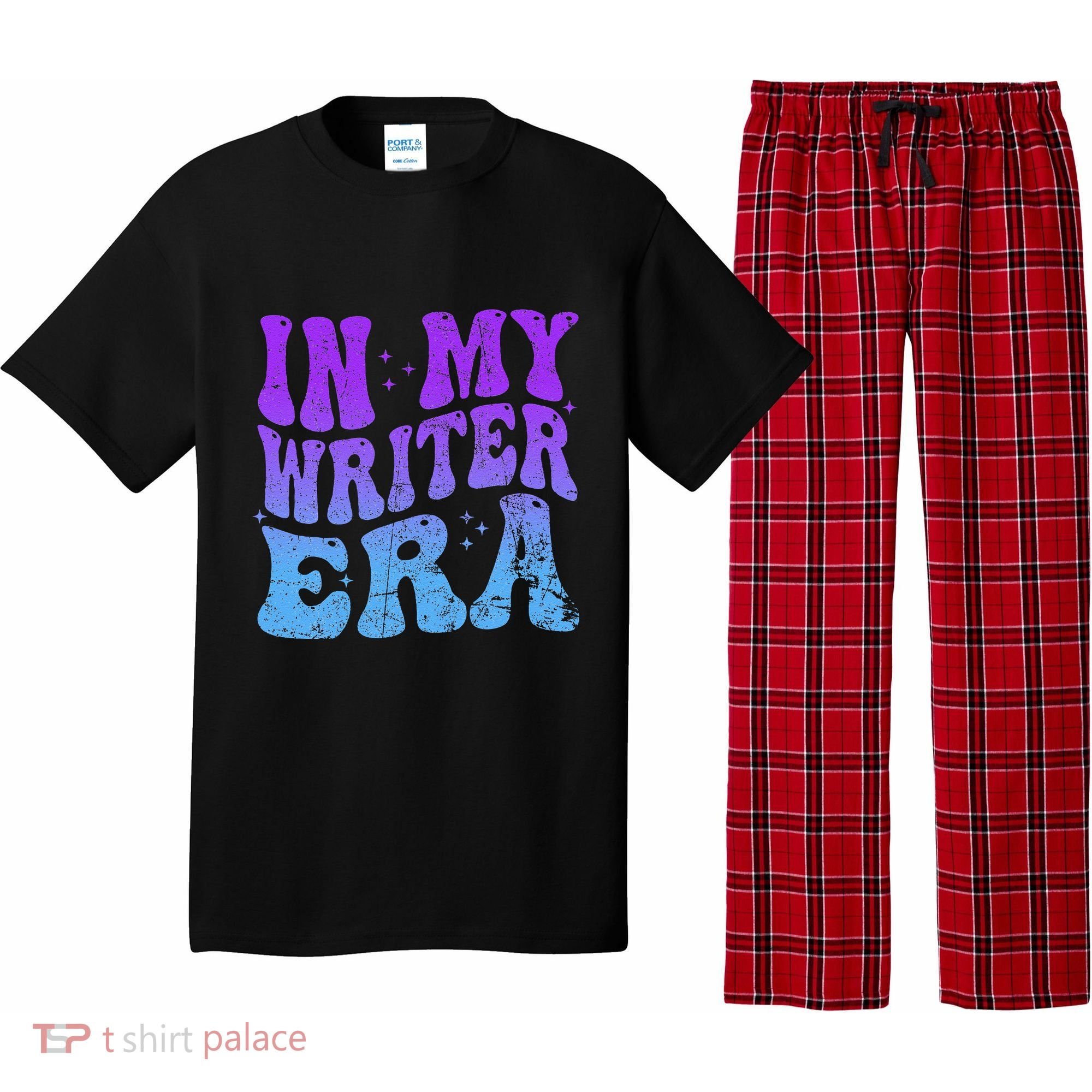 In My Writer Era Story Author Writing Book Journalist Retro Pajama Set