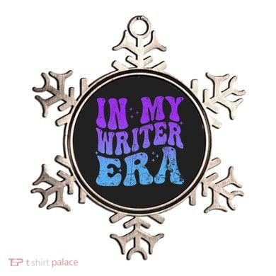 In My Writer Era Story Author Writing Book Journalist Retro Ornament