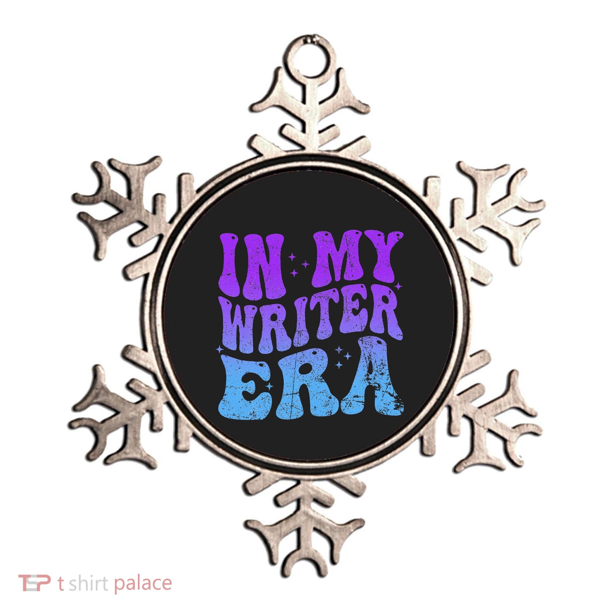 In My Writer Era Story Author Writing Book Journalist Retro Ornament