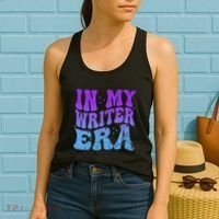 In My Writer Era Story Author Writing Book Journalist Retro Women's Tank Top thumb 2