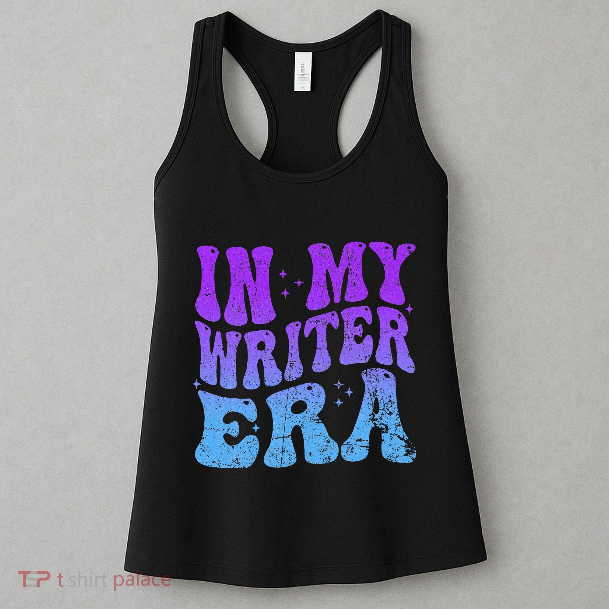 In My Writer Era Story Author Writing Book Journalist Retro Women's Tank Top
