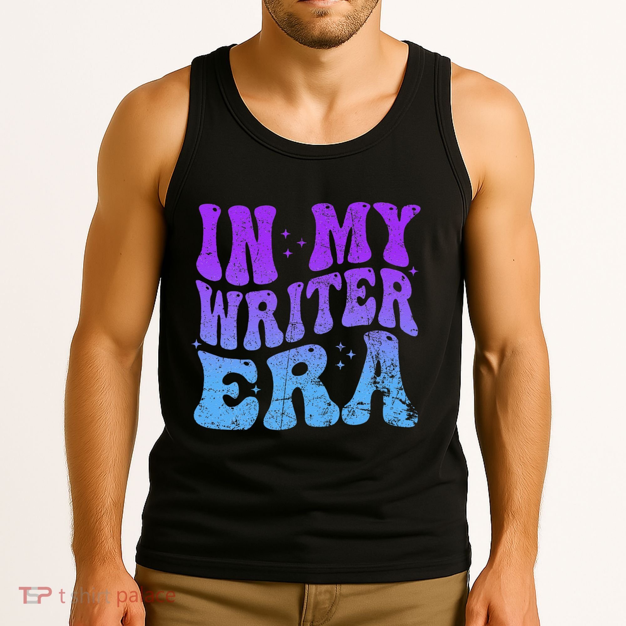 In My Writer Era Story Author Writing Book Journalist Retro Tank Top