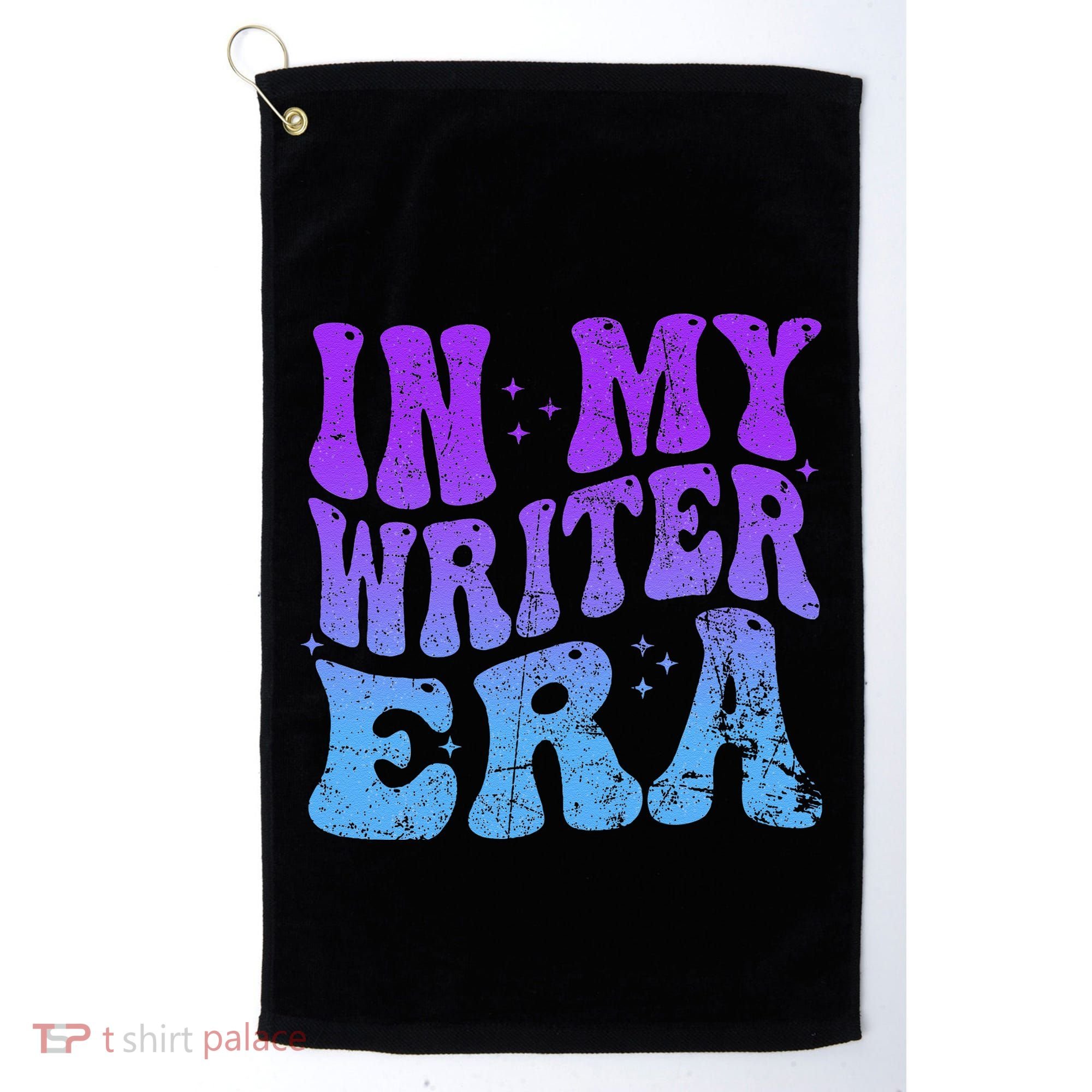 In My Writer Era Story Author Writing Book Journalist Retro Golf Towel