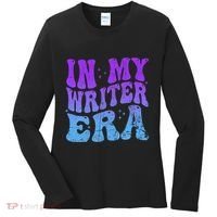 In My Writer Era Story Author Writing Book Journalist Retro Women's Long Sleeve Shirt thumb 0